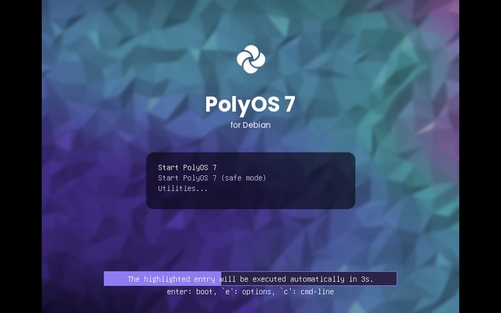 Boot menu