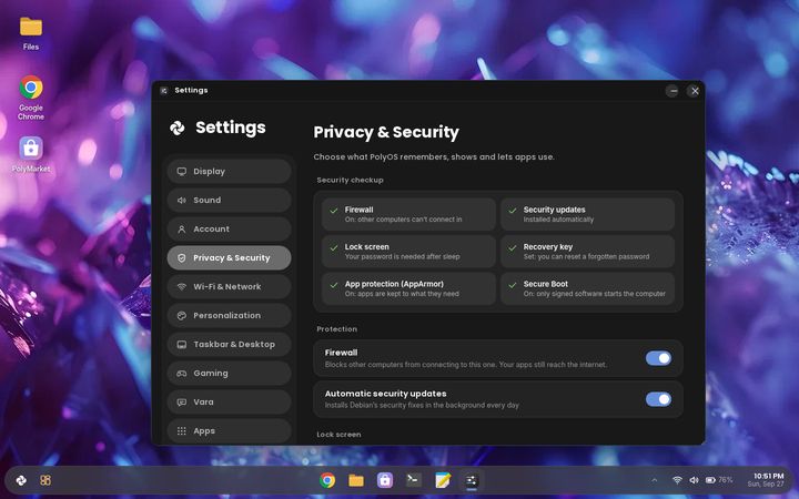 Privacy settings
